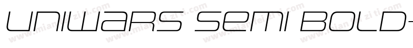 Uniwars Semi Bold字体转换